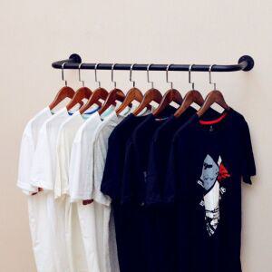 무광 벽행거 의류 매장 벽면 디자인 옷가게  벽면행거  매장집기