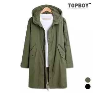 [탑보이]남녀공용 오버핏 데일리 롱야상 자켓 (JW474)