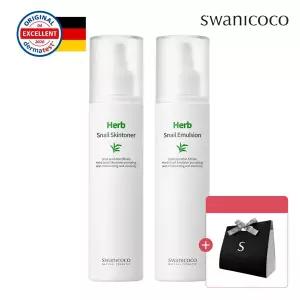 [선물포장]스와니코코 허브 달팽이 스킨로션 SET (저자극/집중 보습)