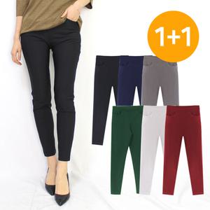 여성 빅사이즈 스판 여름바지 아이스쿨링 스키니 밴딩팬츠 쫄바지 레깅스 고무줄 엄마옷