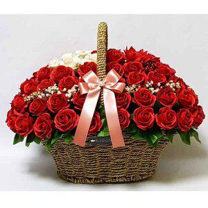 비누꽃바구니 80송이 팔순선물 생신선물 어버이날꽃바구니 어버이날