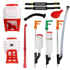 2-1 국산 비료 주입기 세트(통) 주황 텃밭 거름 고추 추비 투입기 