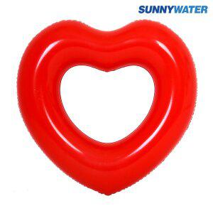 [써니워터] 중형 하트튜브 (레드) 85cm 물놀이 튜브