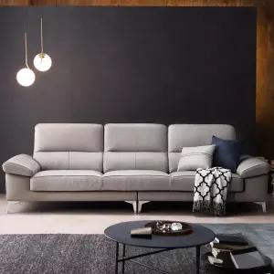 [쉐우드가구] 베누스 천연통가죽 소가죽 소파 3.5인용 / 국내제조 자재등급 E0