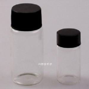 바이알병 유리병 투명용기 보관용기 Vial 30ml-50ml(검정색캡)
