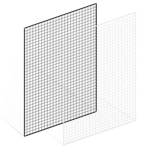 메쉬망 인테리어 벽선반 1200x1800mm /다용도 수납 철망 휀스 네트망 방묘 벽걸이 상가 매장 진열 디피