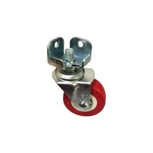앵글 바퀴조절발세트,2인치,캐스터,pvc 적색