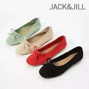 잭앤질 스웨이드 리본플랫(JA0231)