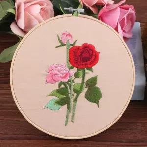 프랑스자수(20cm) 장미