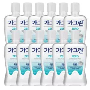 가그린 제로 구강청결제 750ml x12개(한박스)