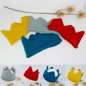 [리틀맘]크라운 니트왕관 모자 아기왕관 백일 돌촬영 소품