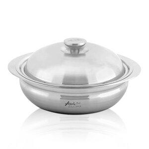 [기타]국내산 애플팟 통5중 전골냄비 24cm / 인덕션겸용 나베 샤브샤브 파티웍 낮은냄비