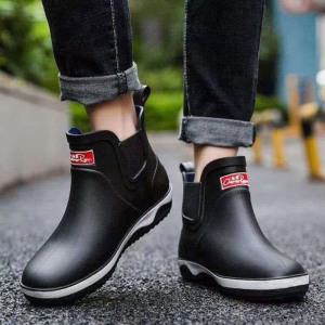 베리슈 남성 앵클 쿠션 장화 남자 주방 고무 방수 장마 낚시 방파제 바다 현장 농사 발목 반장화 레인부츠