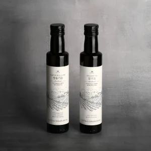 [몰리나] 우리기름 선물세트, 국산 저온압착 참기름 국산 냉압착 생들기름 각 250m선, 쇼핑백포함