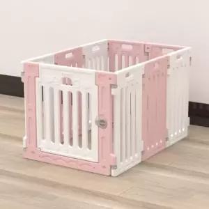 [펫홈]강아지펜스 65cm 8+1핑크_화이트