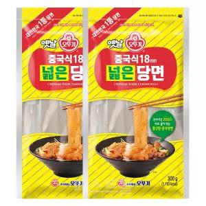 오뚜기 중국식 18mm 넓은당면 300g 2개