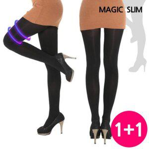 [지음][ZIUM] 매직슬림  880D  압박스타킹 1+1 /  슬림 보정효과  레깅스 팬티스타킹 승무원 스타킹
