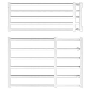 강아지 울타리 애견 안전문 펜스 방묘문 칸막이 펫도어 개문 견문 길이조절 압축선반 압축봉선반 24cm/42cm