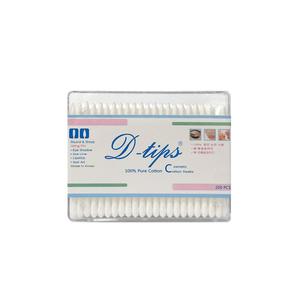 D-tips 사각 화장용 고급 종이 면봉 200개