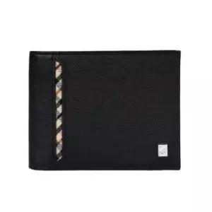 [롯데백화점]닥스 액세서리 [영등포점]*선물포장*블랙 오션엠보 사선체크라인 반지갑 DBWA2F905