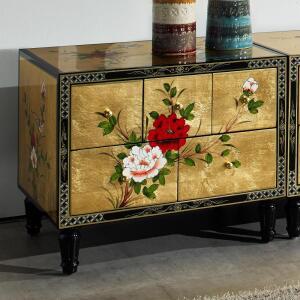 원목고가구 나비장 거실장 침실 협탁 TV장 보조 A.보조장5서랍