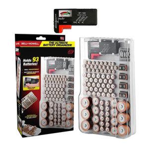 건전지보괌함/배터리테스터기/건전지 정리/수납정리 베터리 용량 감지 보관함케이스