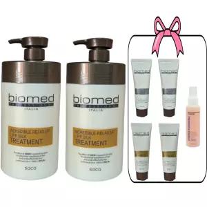 바이오메드 인크레더블 릴렉스업 LPP 실크트리트먼트1000mlX2 + 여행용/휴대용 100mlX5(샴푸 2+트리트먼트 2+투페이스)