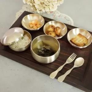 명성유기 방짜 유아 반상기세트 이니셜 십이지신 동물 각인무료