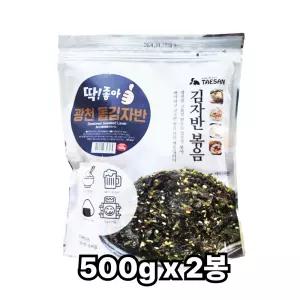 대용량 업소용 파래 돌김 돌자반 김자반 볶음1kg 