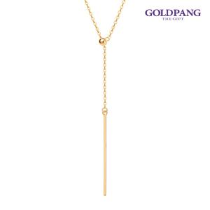 [골드팡] 14k 스너글와이Y슬라이드볼 롱체인 목걸이-3타입