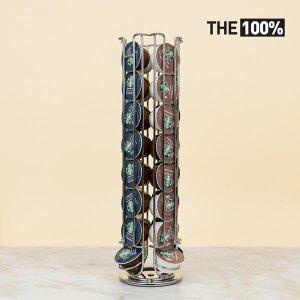 돌체구스토 캡슐 보관함 십자형 회전형 32구 실버 홀더 거치대 디스펜서 호환용