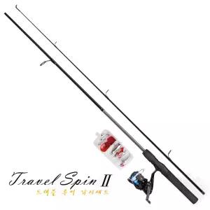 용성 트래블 스핀 2 루어낚시 풀세트 (루어대 S-662ML+릴+웜세트)