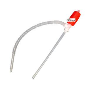 수동식 펌프 기본형 빨강 자바라 기름통 오일 석유통 호스 보일러 난방유 난로 물통 말통