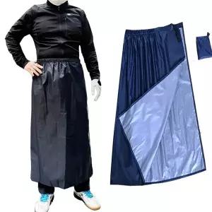 [이드나인] 버디네이비 경량 골프 치마우의 레인스커트 롱타입공용