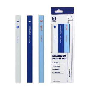 [핫트랙스]모닝글로리 와이드 스케치 연필세트 2B (3개입)