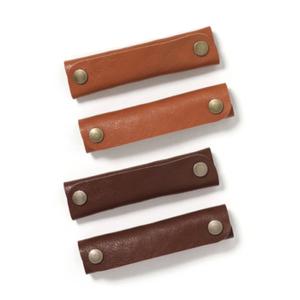 가방 에코백 핸들 똑딱이 가죽 손잡이 커버-블랙