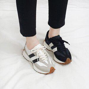 [디아]셀디 국산 배색 포인트 통굽 키높이 스니커즈 4cm