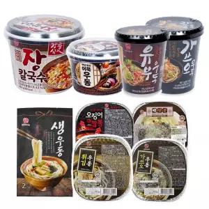 본고장 가쓰오우동컵 얼큰유부 김치칼국수 튀김우동나베  택1