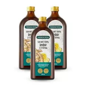 [데일리원]프리미엄로사 생강 레몬 원액 100% 건강즙 500ml 3병