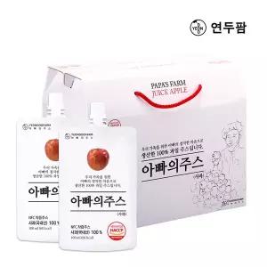 [내고향일품방](대구신세계)연두팜 아빠의주스 사과즙 40개입 100ml(사과주스 40포 국내산 100% FNC 사...