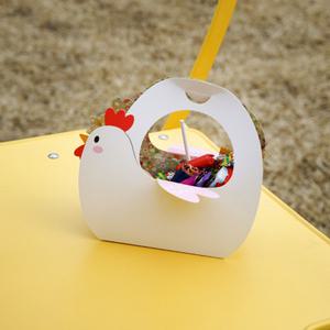 부활절포장지-꼬꼬윙 손잡이상자 (10매) 부활절달걀포장