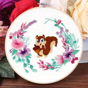 프랑스자수(20cm) 다람쥐