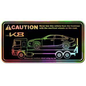 K8 K8하이브리드 홀로그램 견인주의스티커 /K8 스티커