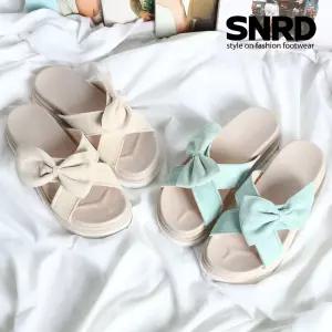 [무료배송] Summer 키높이(4cm) 통굽 고탄성 엔더링 포인트슬리퍼