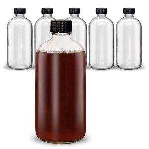 [MIR](1박스 6개) 보스턴 유리병 495ml BS495 밀폐 보틀 16oz 랩 스타일 용기