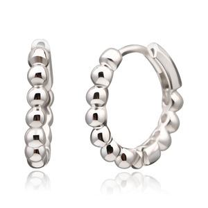 실버 미러볼터치링귀걸이 남녀공용 원터치형 귀걸이한쌍