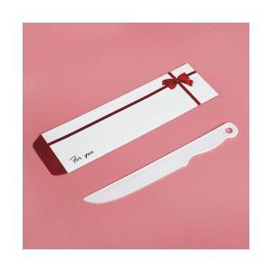 케이크칼 봉투(리본,레드) 100장