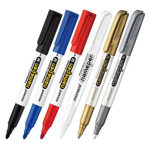 모나미 네임펜 굵은글씨용 M 검정 파랑 빨강 화이트 금색 은색