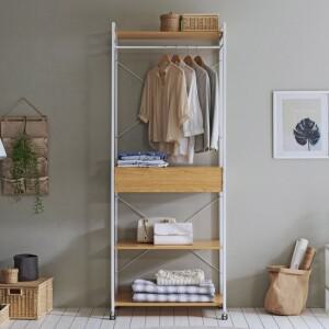 프라임 와이드 서랍 행거 드레스룸 시스템행거