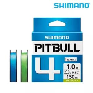 시마노 핏불 4합사 150M 슈퍼블루 에깅합사 PE합사 합사줄